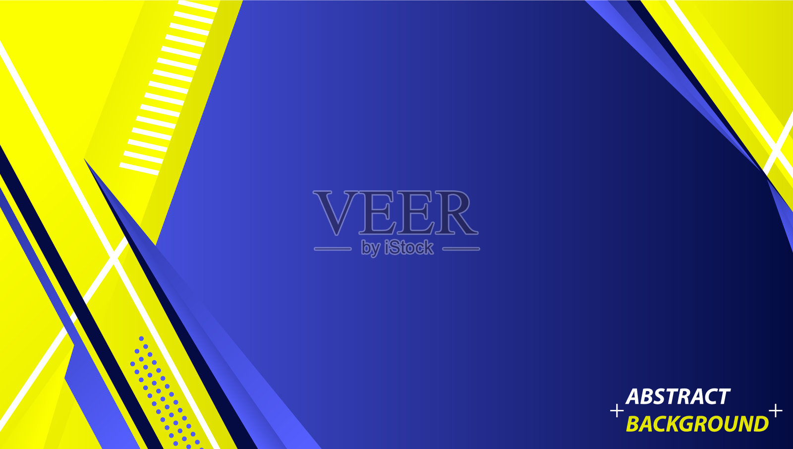 抽象的黄色和蓝色运动技术设计插画图片素材