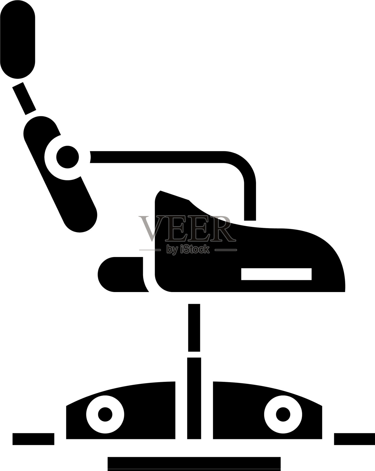 现代椅子黑色图标概念设计元素图片