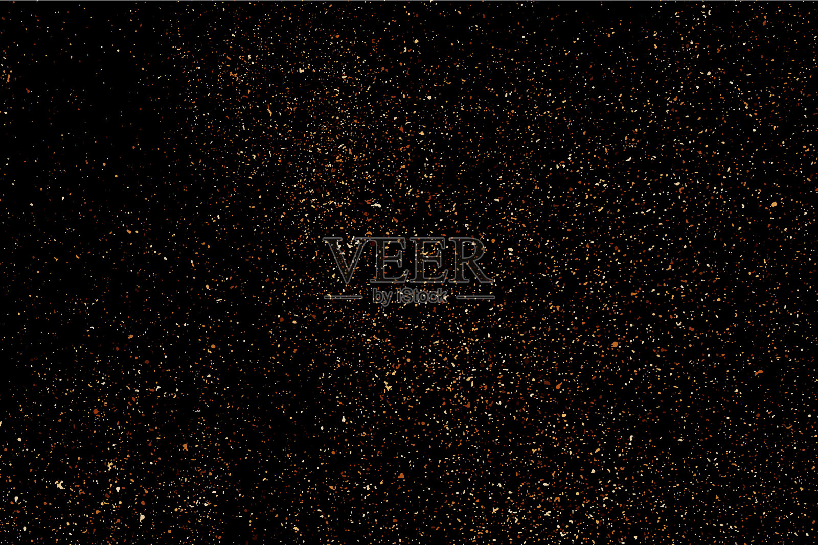 咖啡色颗粒纹理孤立在黑色上插画图片素材