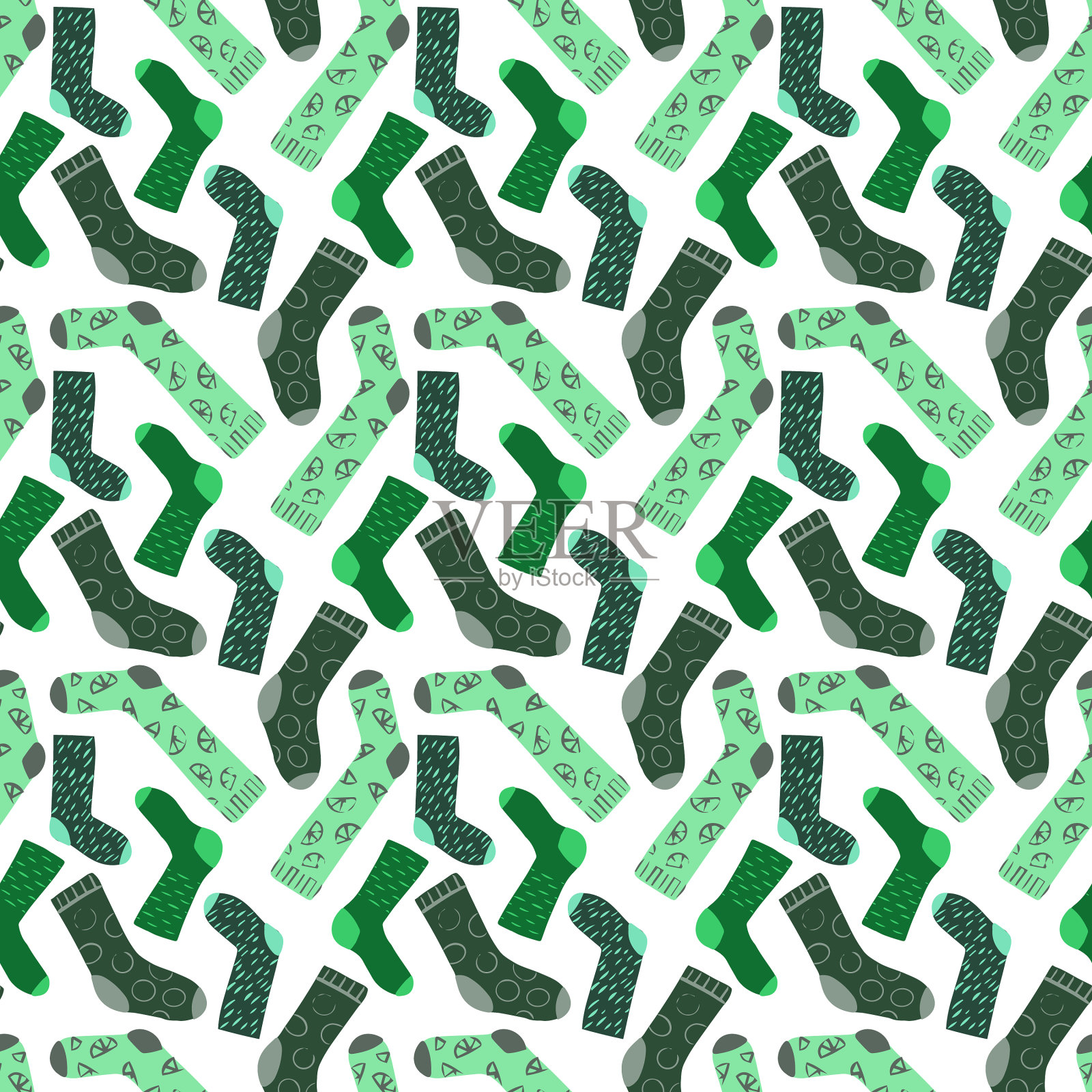 袜子矢量模式插画图片素材