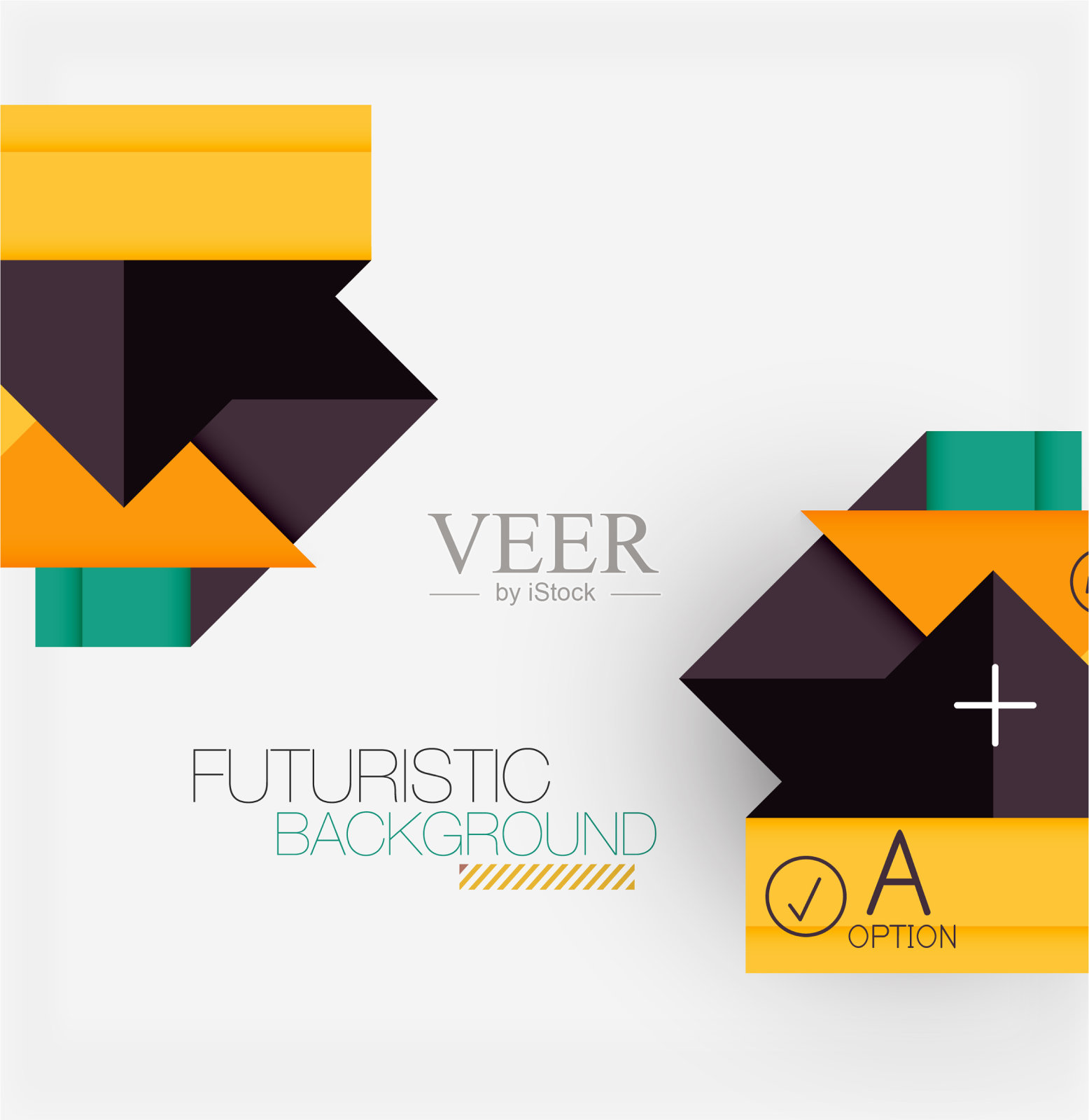 抽象背景几何业务插画图片素材