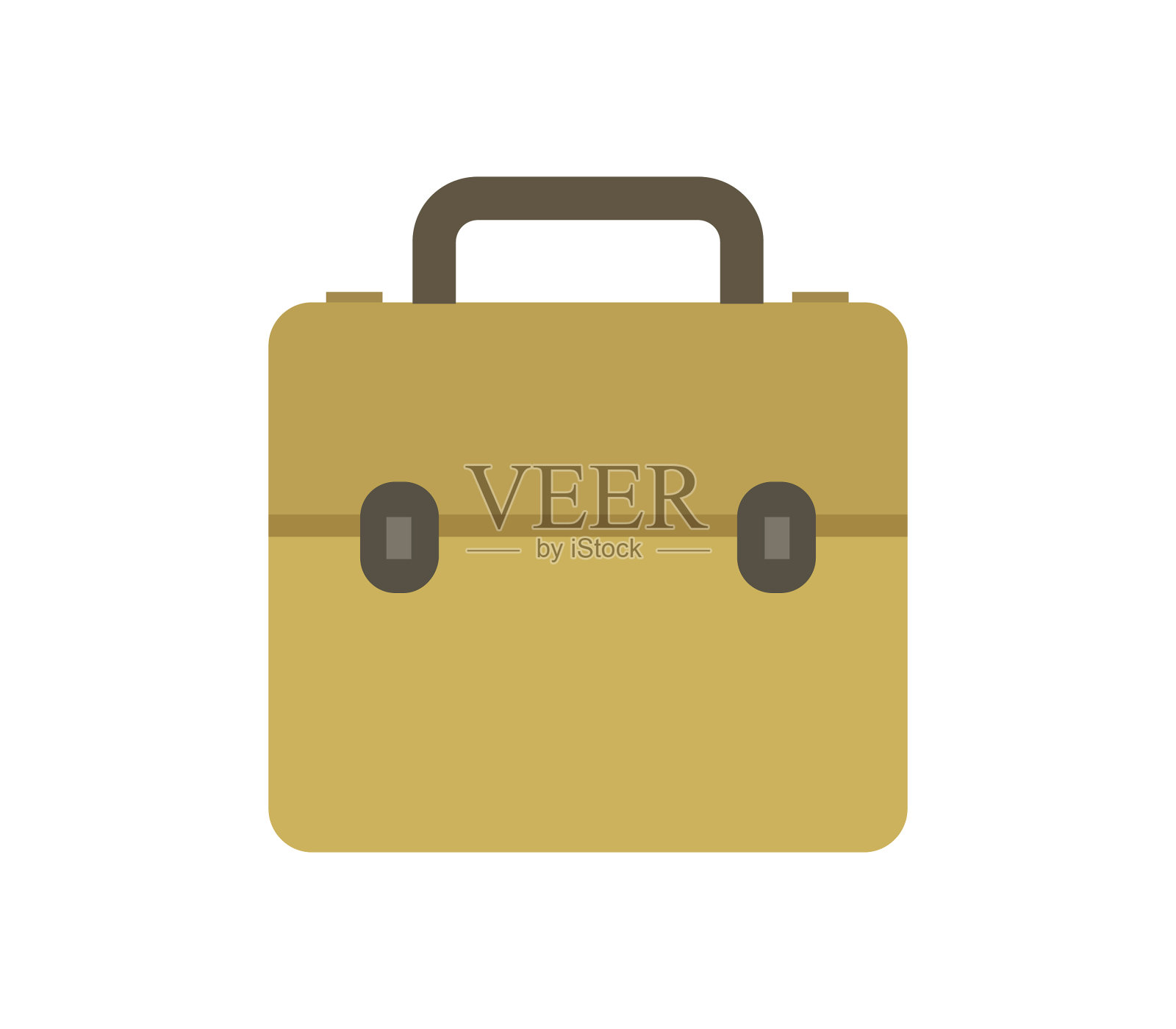 工作袋图标在白色的背景图标素材