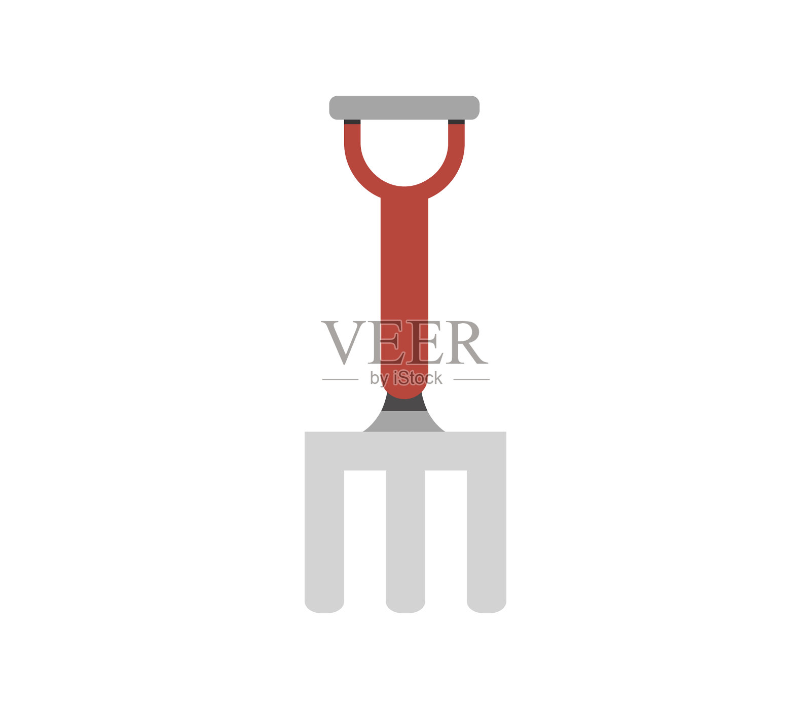 在白色背景上耙灯图标插画图片素材