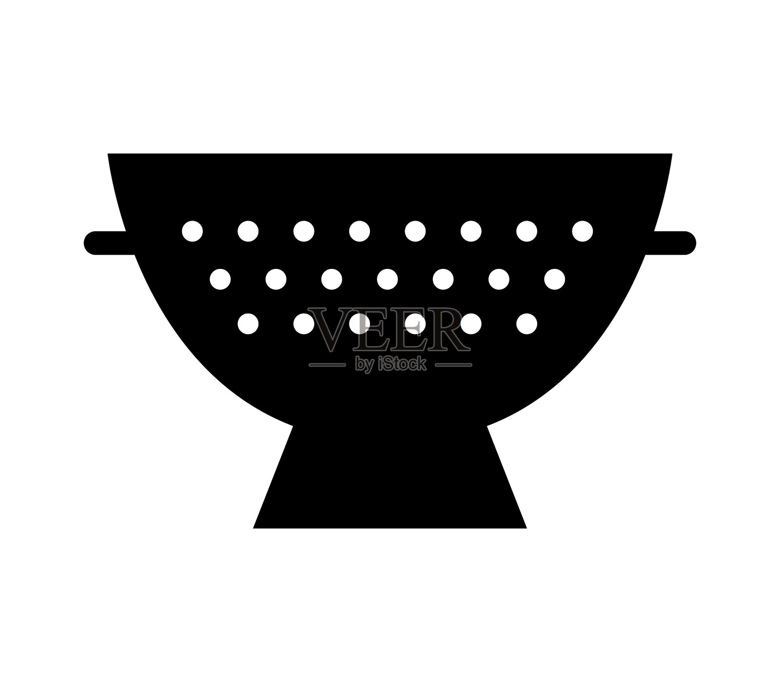 滤锅图标在白色的背景图标素材