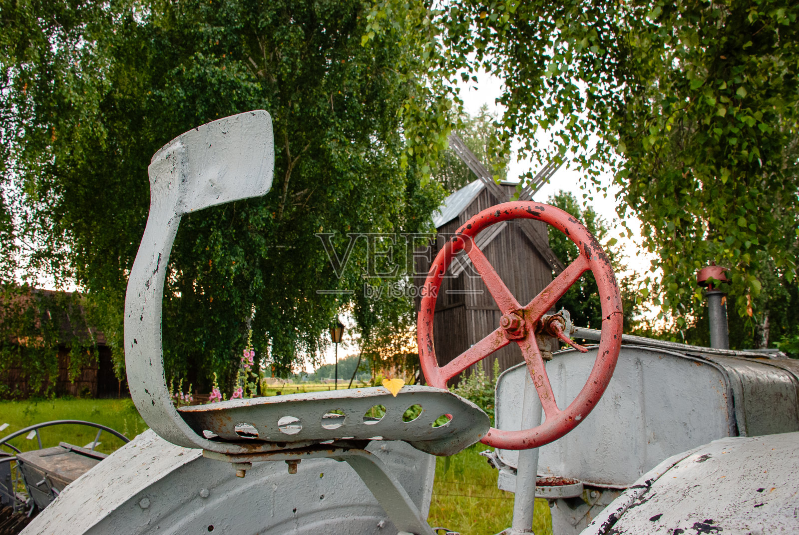 农用运输方向盘照片摄影图片