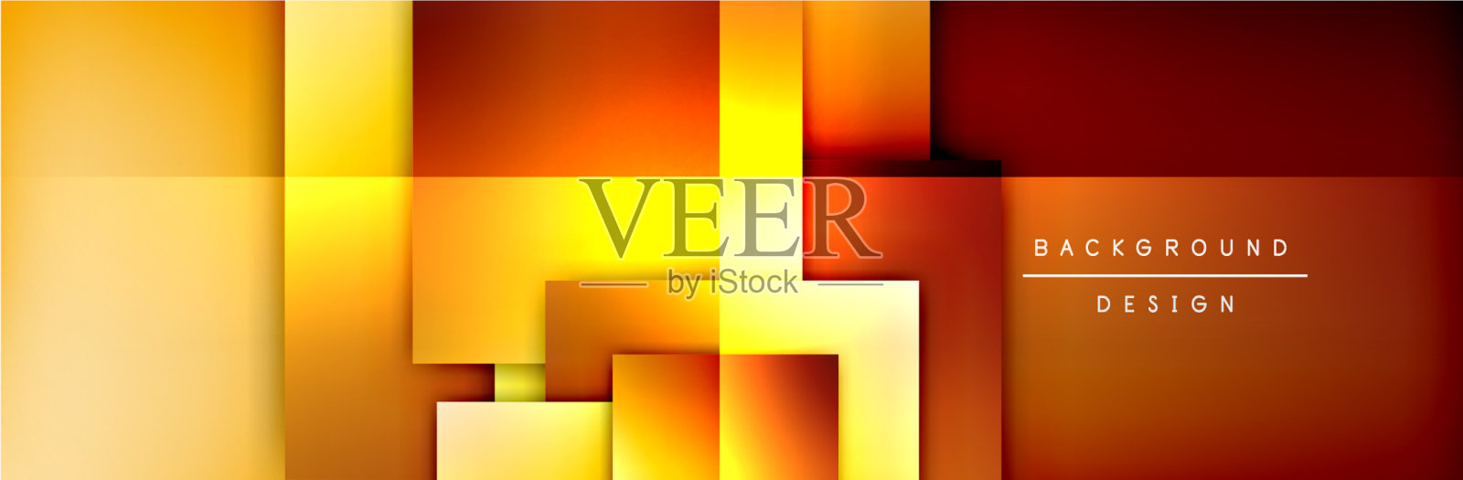 正方形形状构成几何抽象插画图片素材