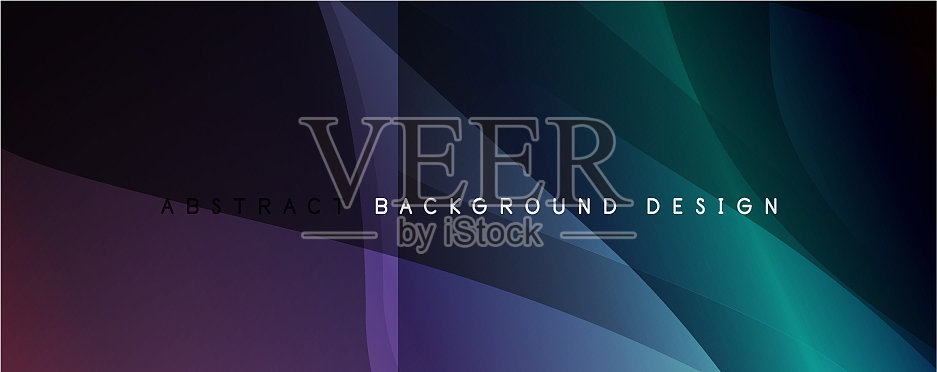 波浪液体风格的线条与阴影和灯光插画图片素材