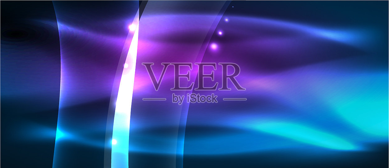 抽象背景用霓虹波光设计插画图片素材