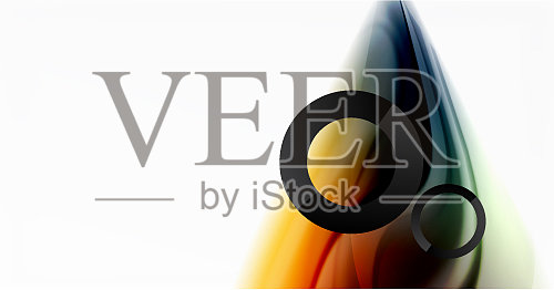 摘要背景流体混合梯度液体插画图片素材