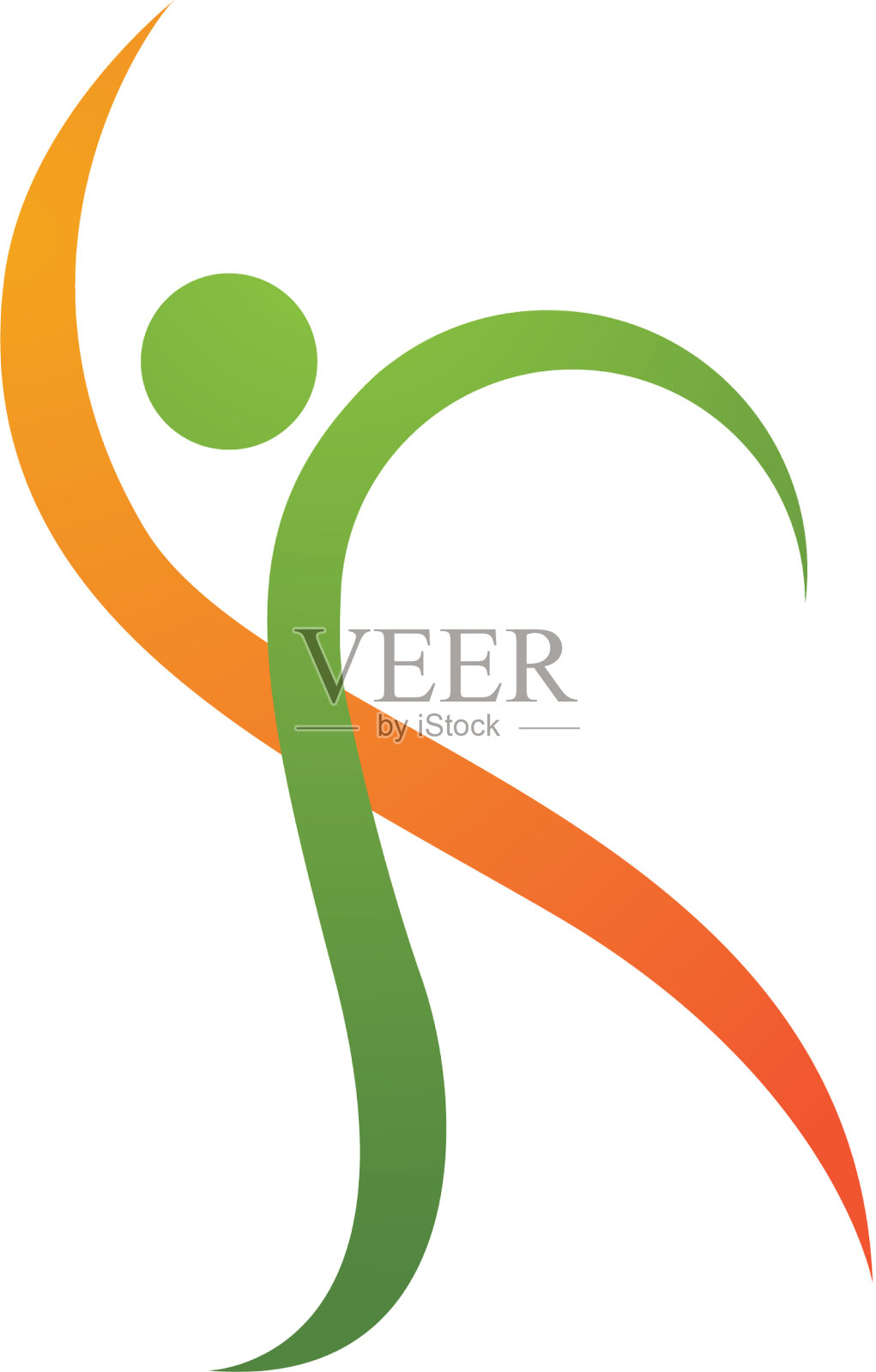 人物标志标志插画图片素材