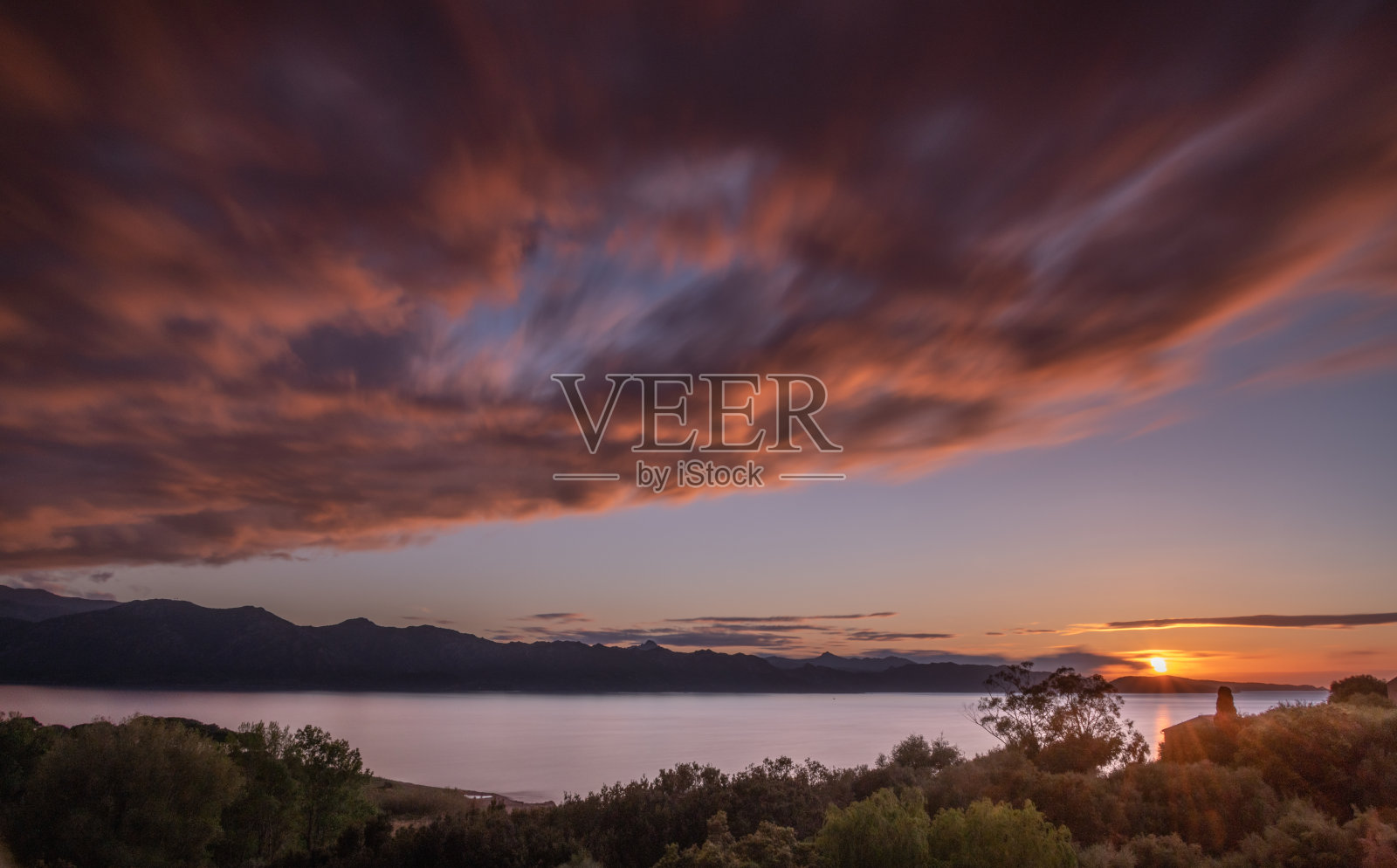 科西嘉的日落照片摄影图片