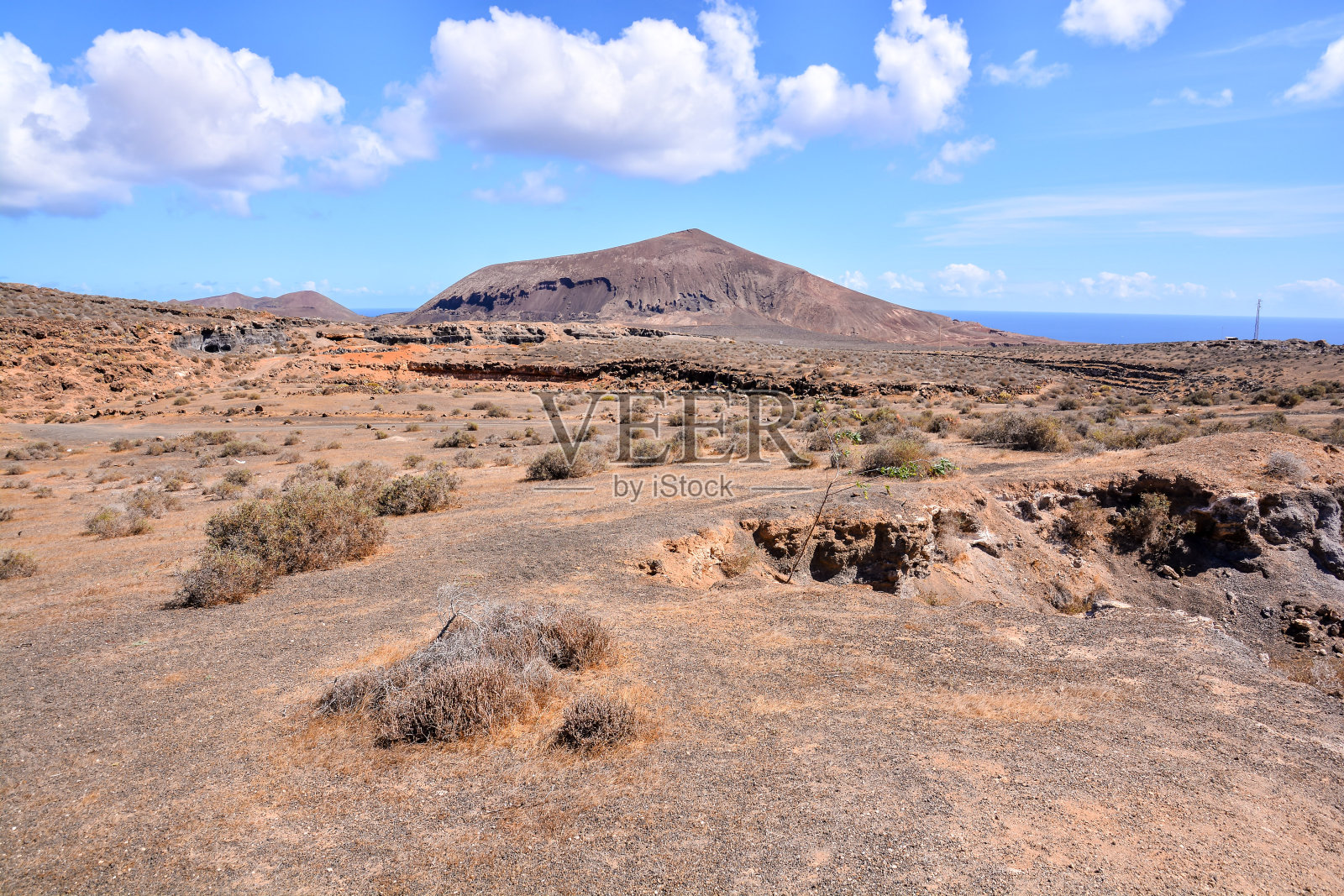西班牙热带火山加那利群岛的景观照片摄影图片