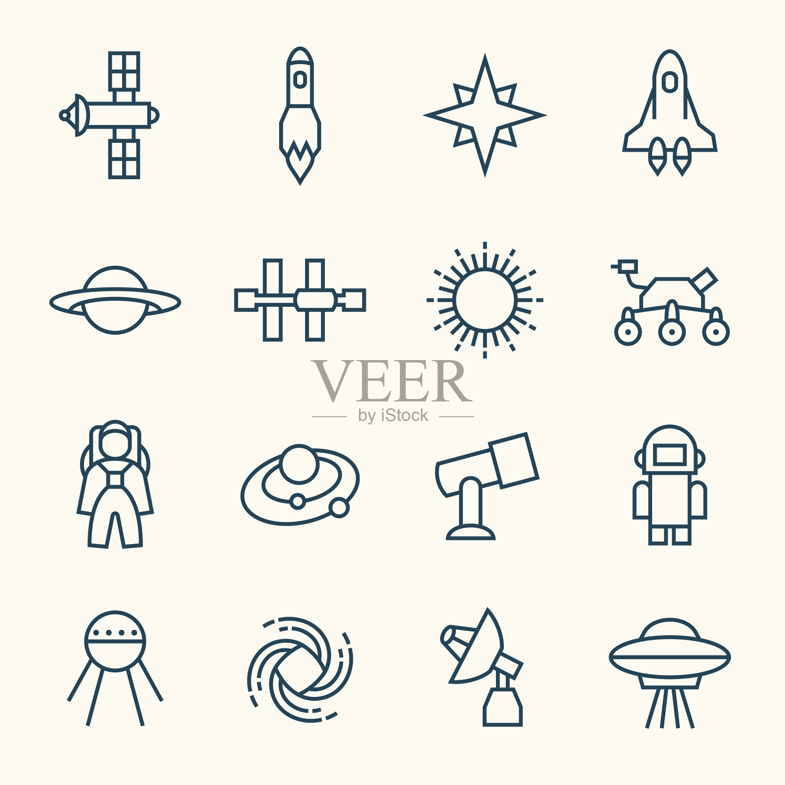 空间行图标插画图片素材