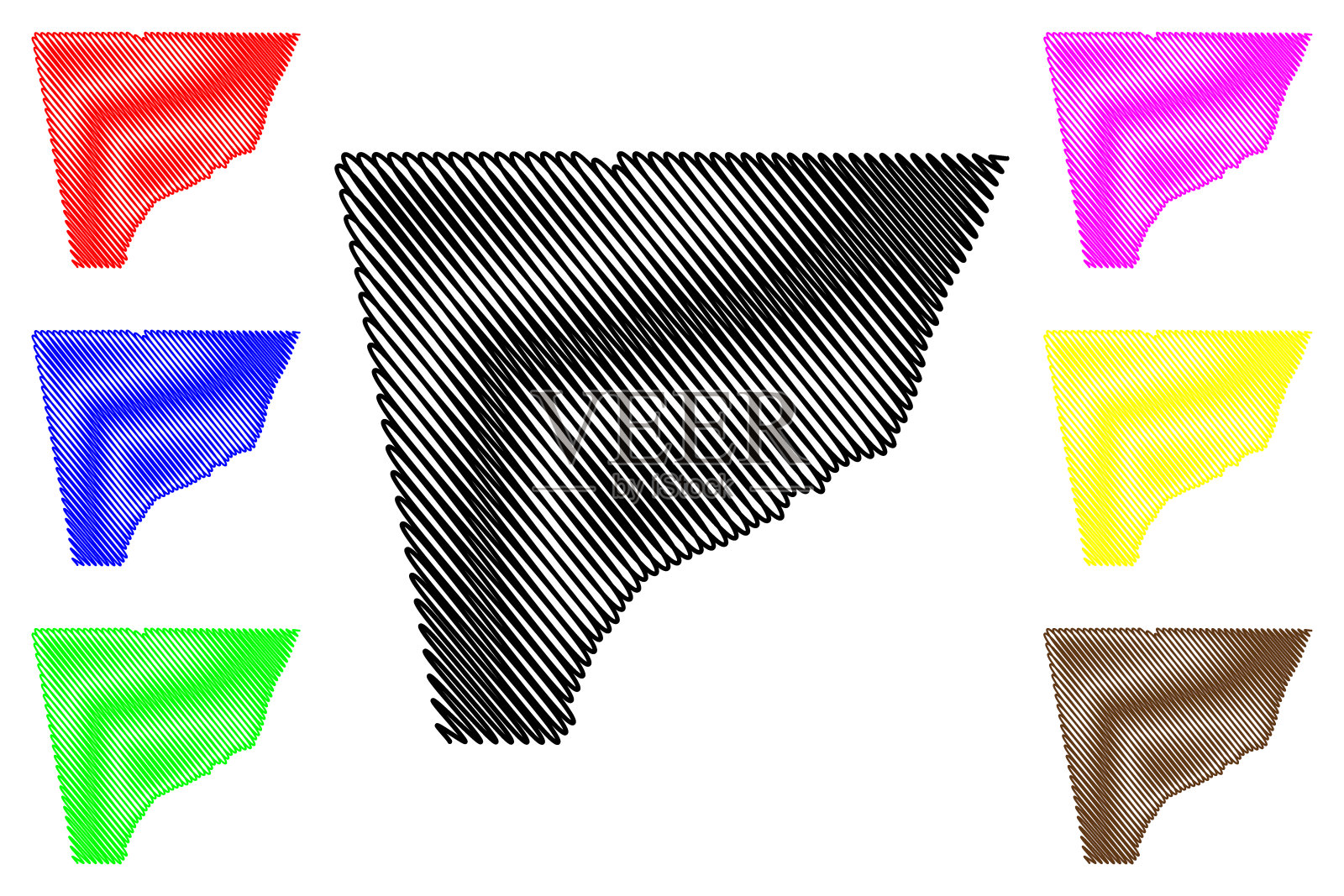 查图加县(美国佐治亚州查图加县，美国，美国)地图矢量插图，涂鸦草图查图加地图插画图片素材