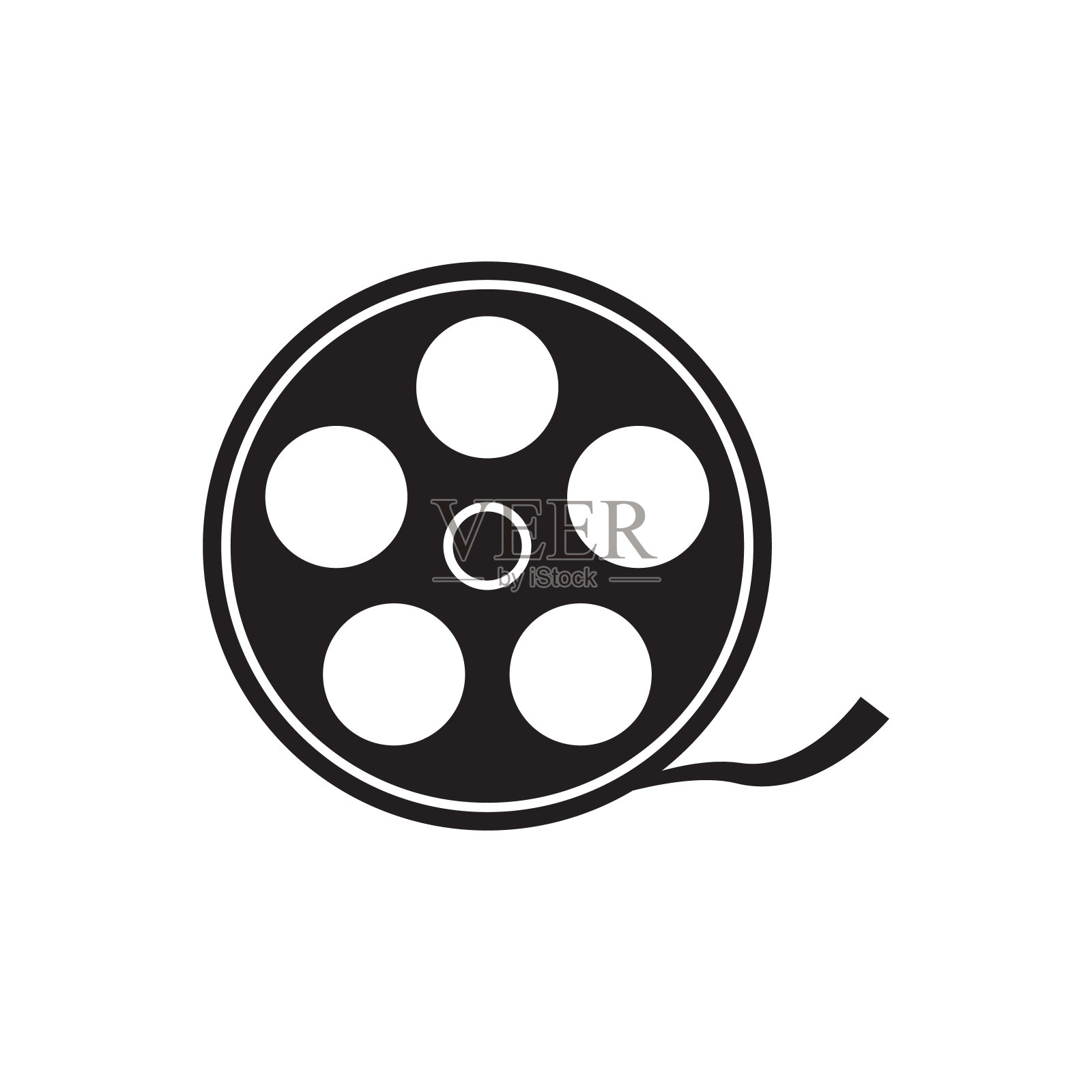 电影矢量图标视频标志电影符号为您的网站设计，标志，应用程序，UI。矢量图插画图片素材