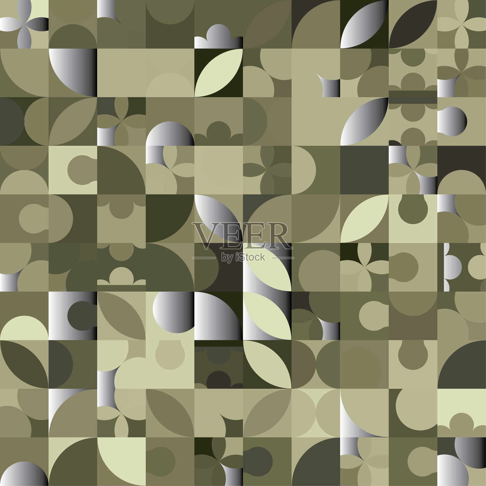 抽象背景与彩色瓷砖插画图片素材