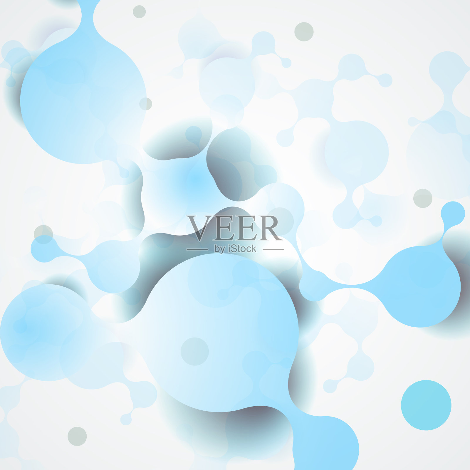 具有分子结构的科学抽象背景。矢量图插画图片素材