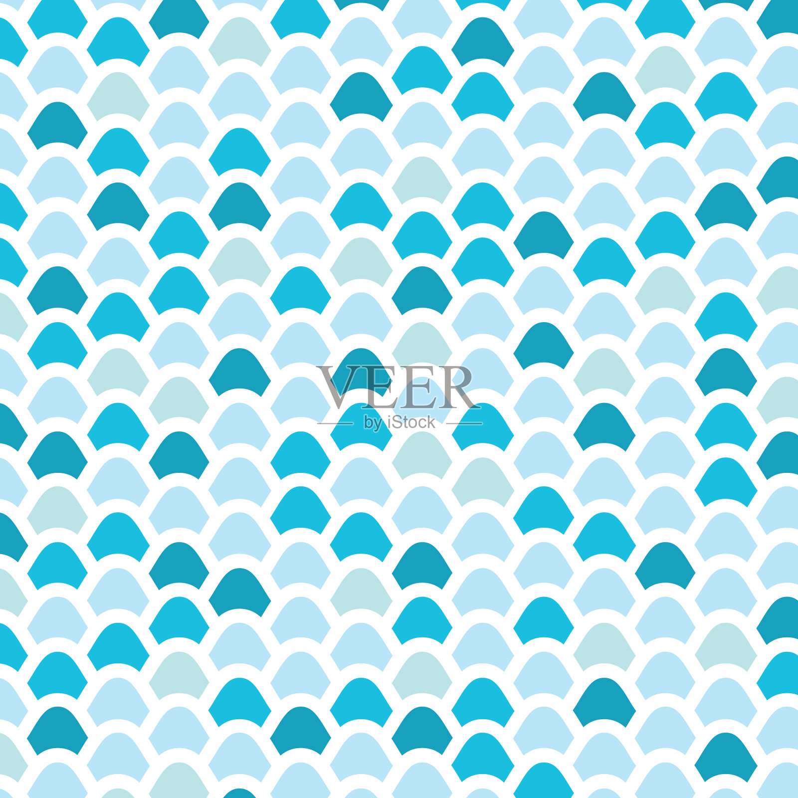 海海鱼鳞片图案插画图片素材