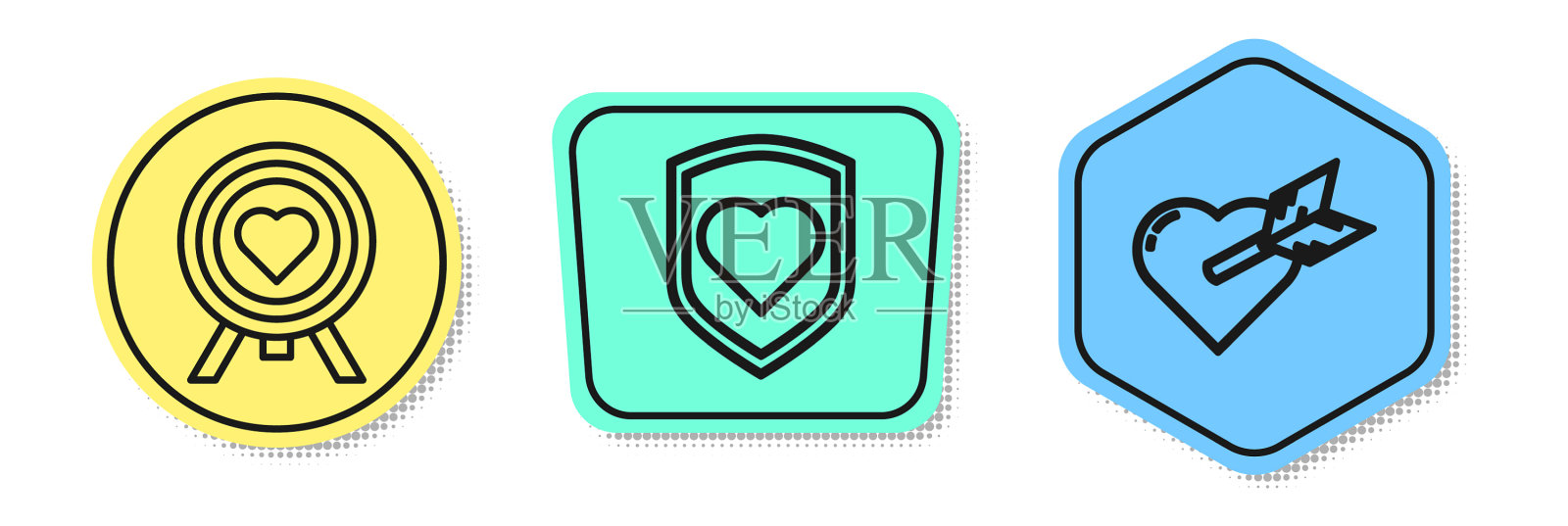 把线心放在镖的中心，瞄准图标素材