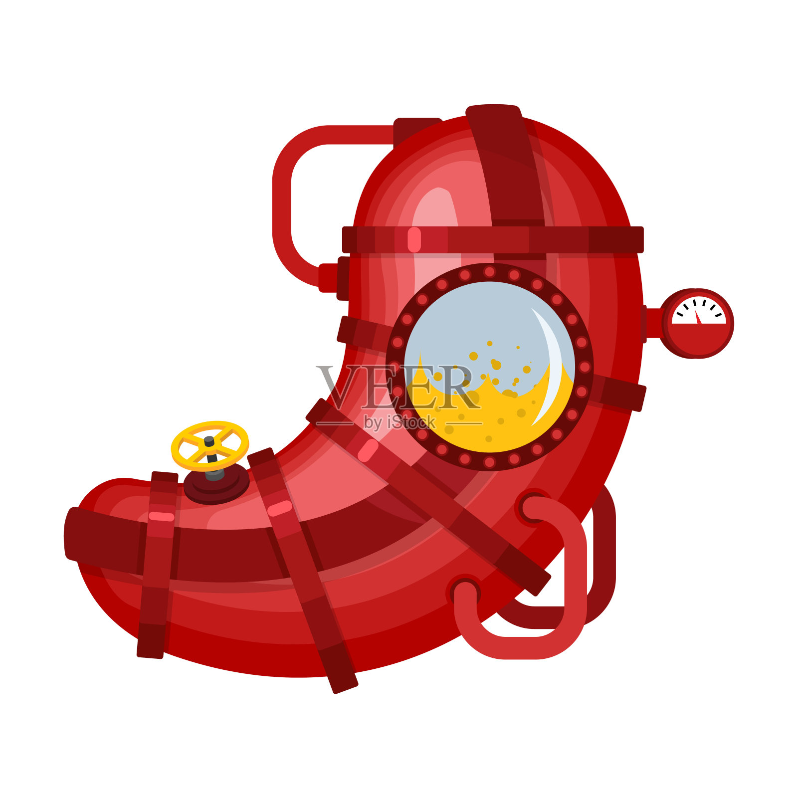 金属的胃。机器人人体解剖学。人工器官。控制论的未来。机器人内部器官。铁半机械人食道器官系统身体设计元素图片