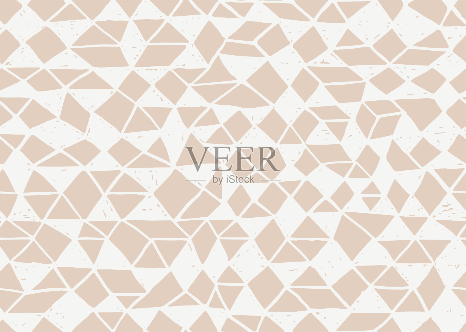 手工绘制三角形和线条几何无缝图案。现代垃圾黑白设计。涂鸦涂鸦纹理。用于在织物、纺织品或纸张上打印的模板。插画图片素材