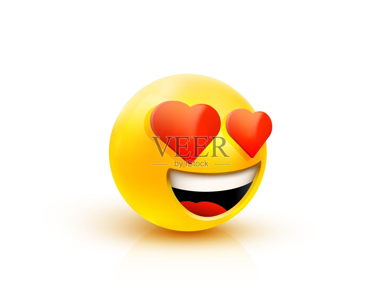 爱的表情符号，爱的眼神设计元素图片