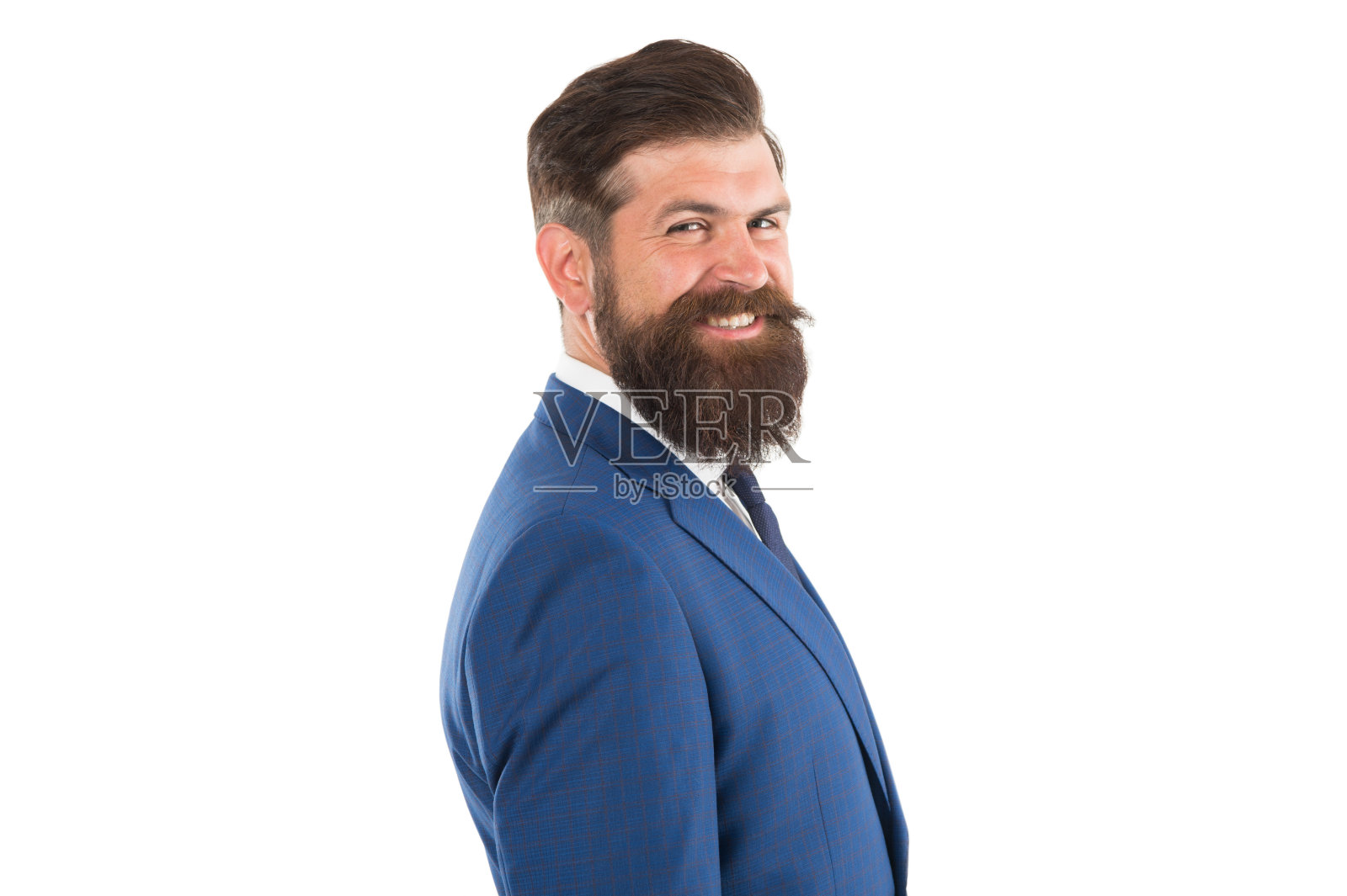 面部的头发。新鲜修剪胡子。提高你的自信。一个有着完美发型的野蛮成熟男人。胡子嬉皮士孤立在白色。理发店沙龙概念。留小胡子或胡子照片摄影图片