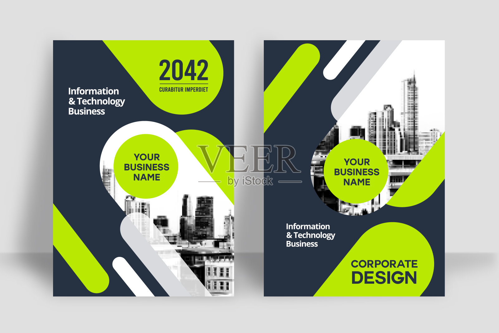 城市背景商业书籍封面设计模板插画图片素材