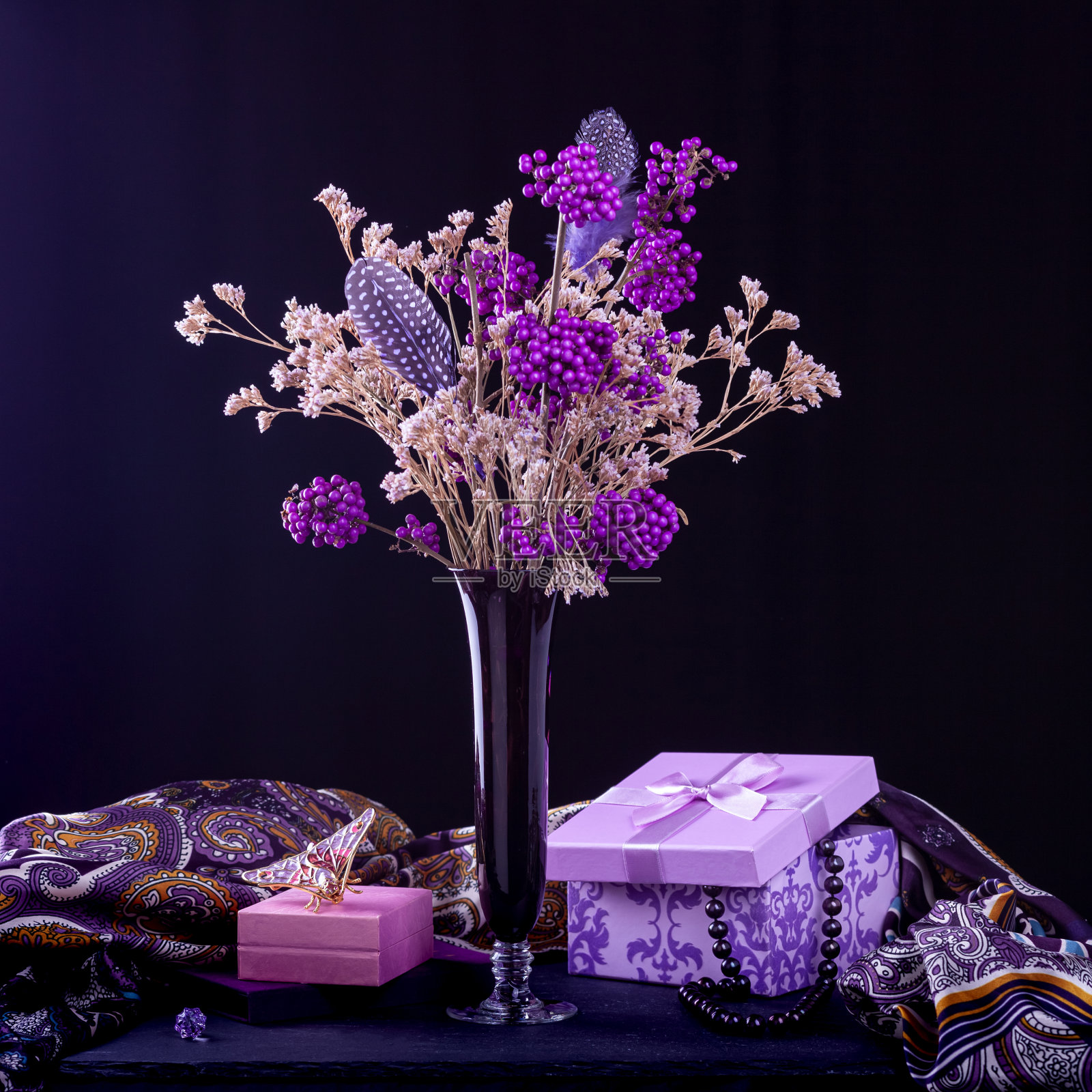 美丽浆果灌木的树枝照片摄影图片