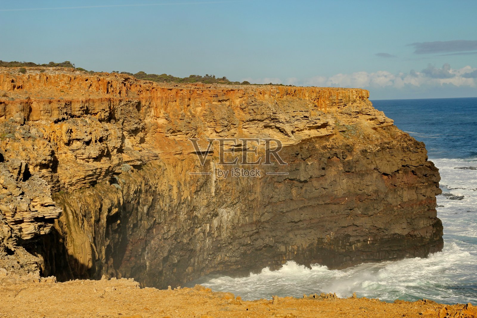 澳大利亚崎岖的海岸线和岩石照片摄影图片