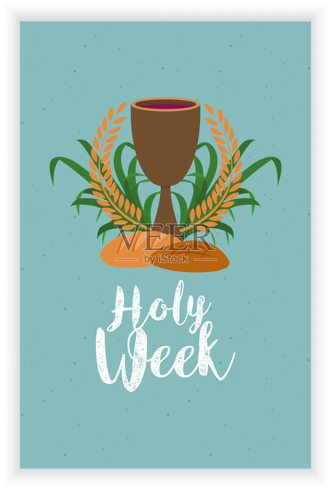 圣周卡插画图片素材