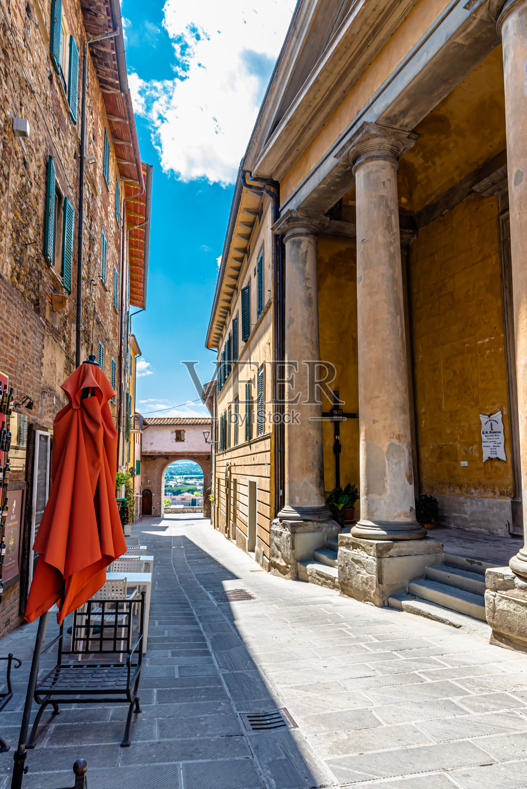 卡斯蒂略·德尔·拉戈，乌布里亚，意大利照片摄影图片