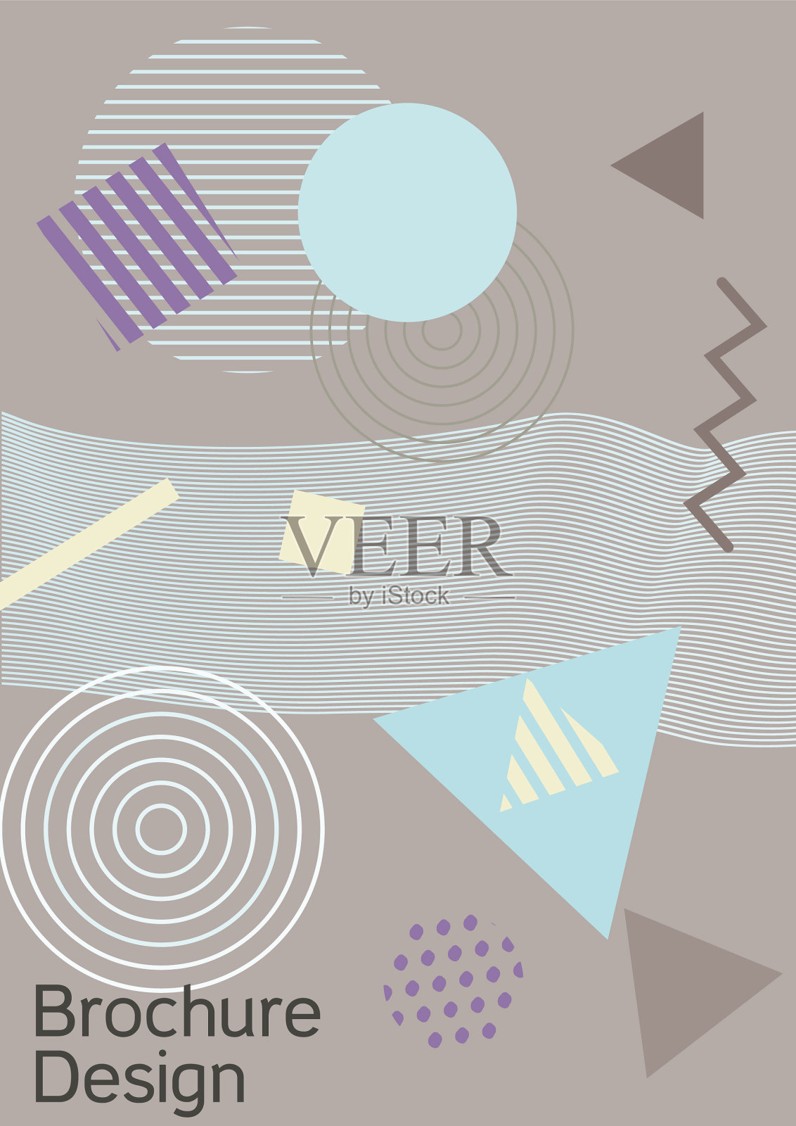 孟菲斯封面设计插画图片素材