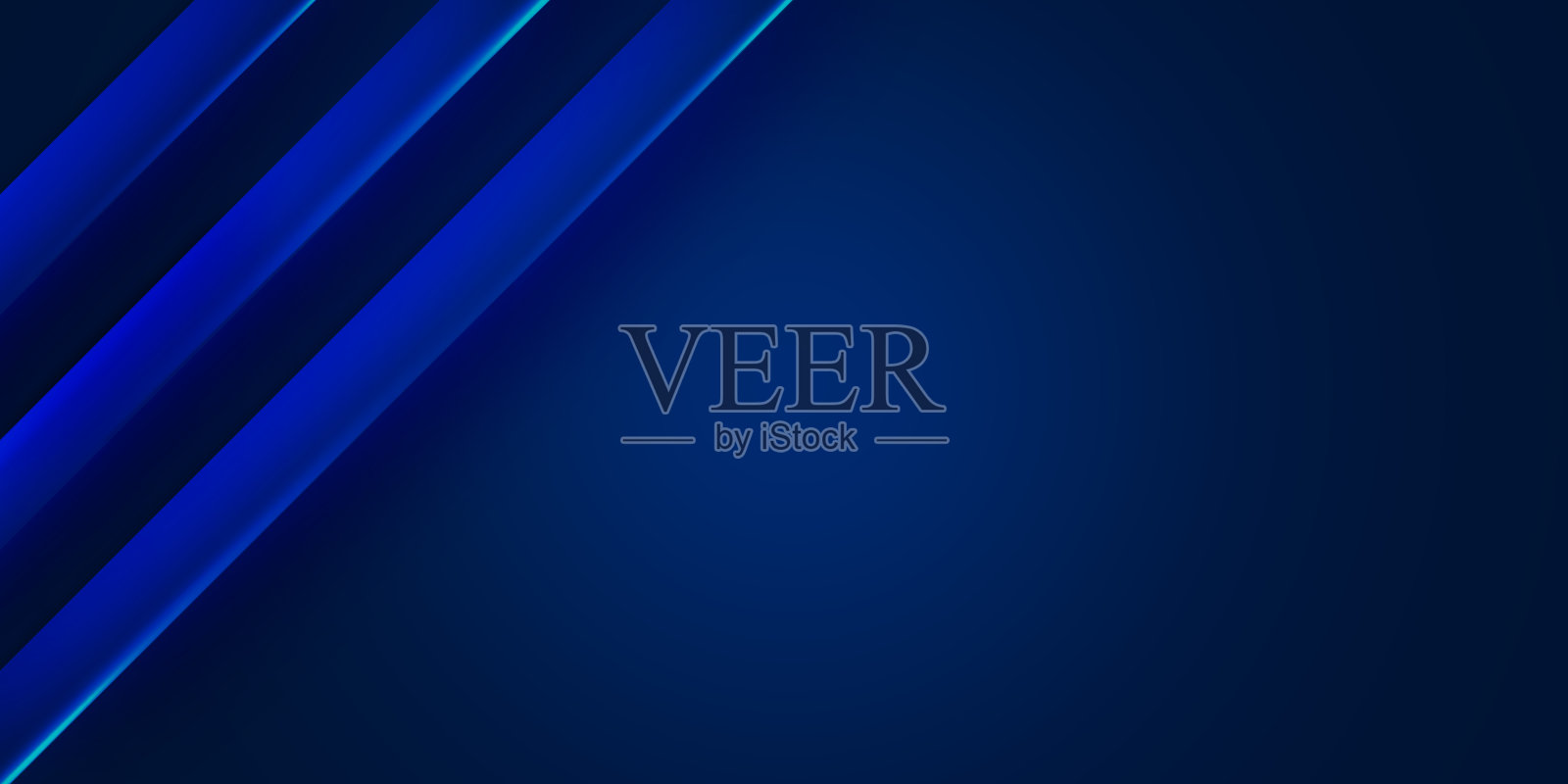 深蓝色霓虹渐变插图背景与复制空间的文本照片摄影图片