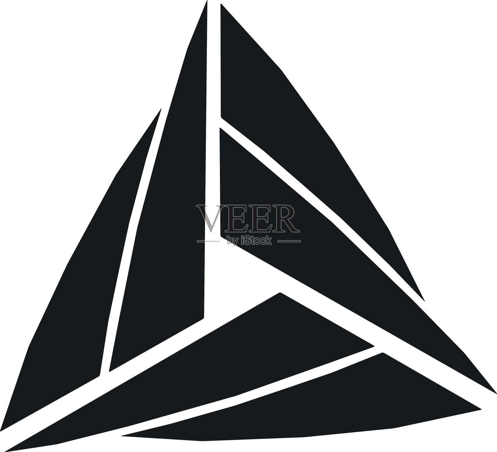 图形三角形、几何符号和元素插画图片素材