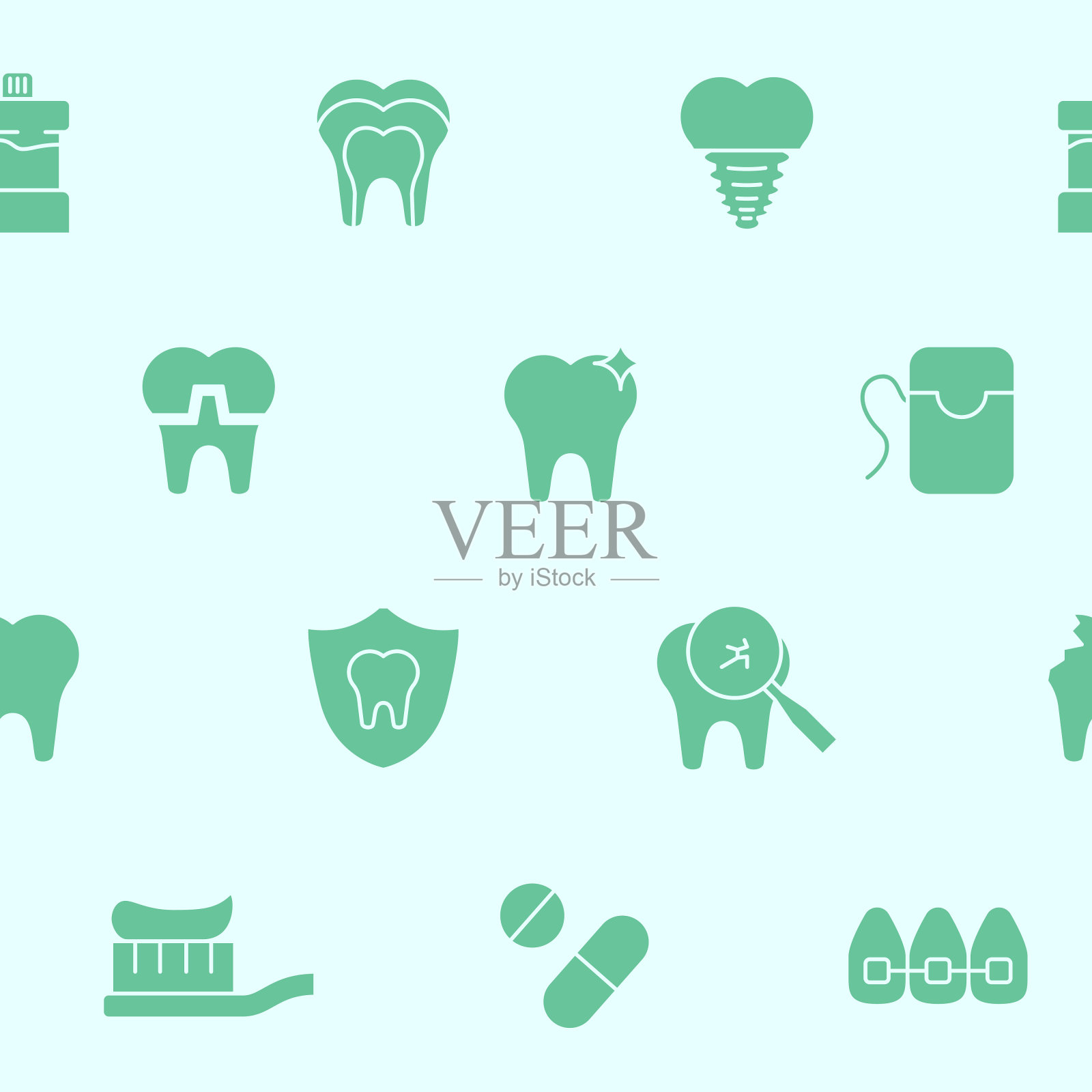 牙医背景02-08图标素材