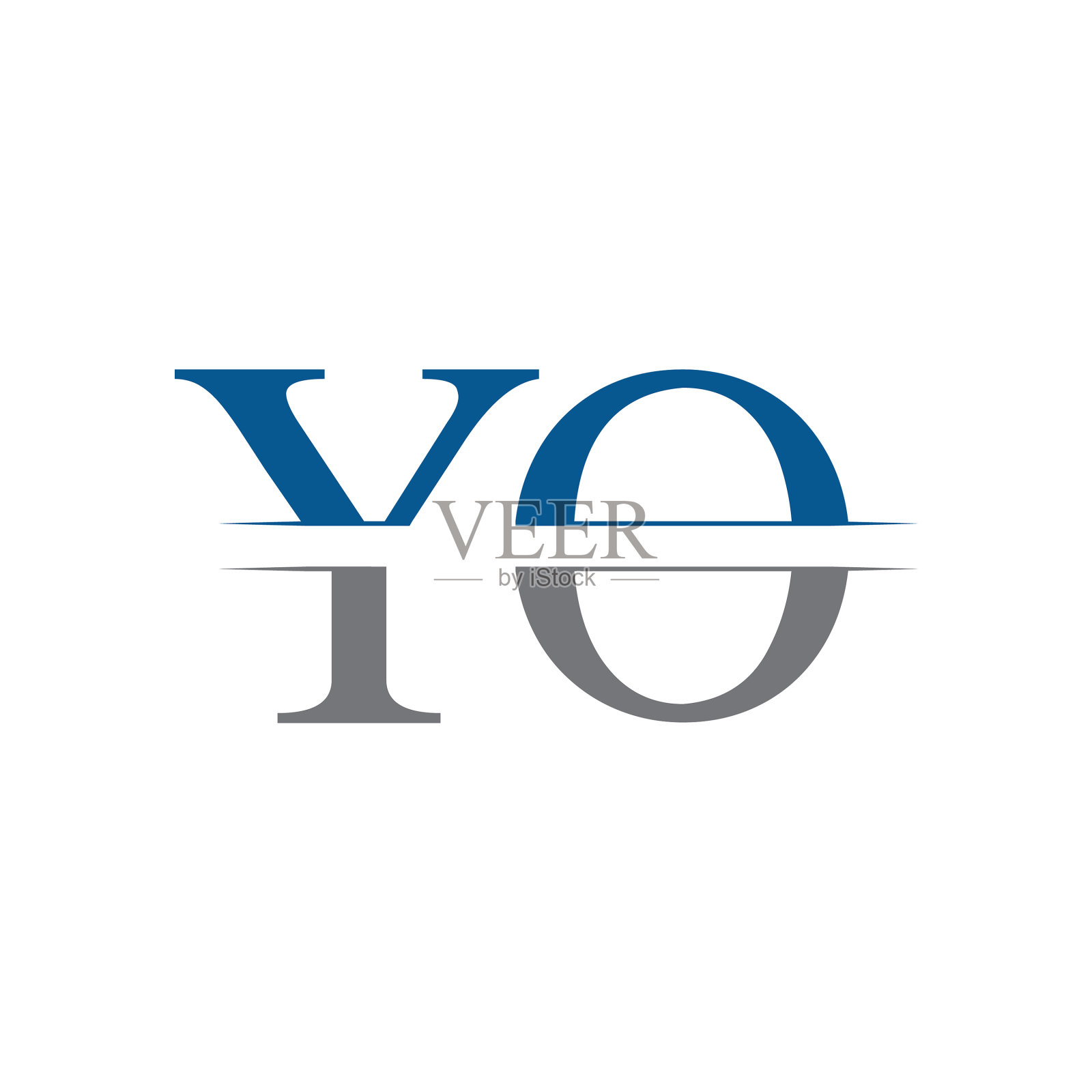 初始yo标志设计模板创意信插画图片素材