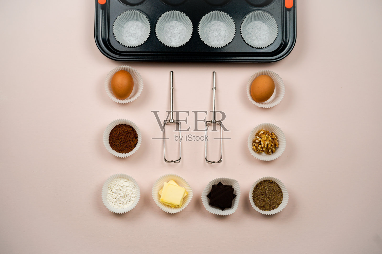 巧克力松饼食谱照片摄影图片