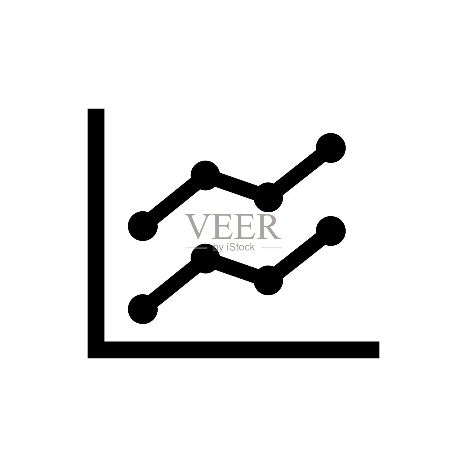 折线图的图标图标素材