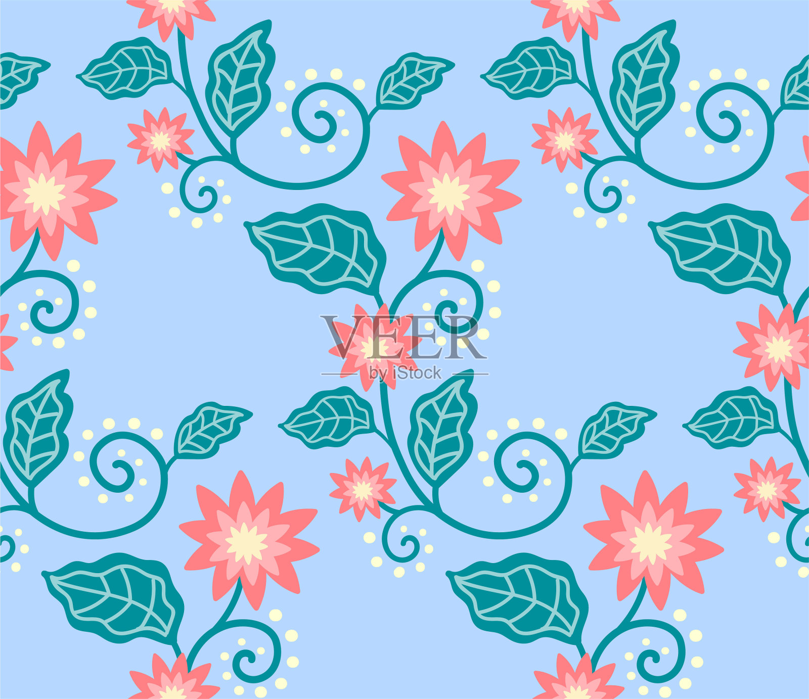 花的图案插画图片素材