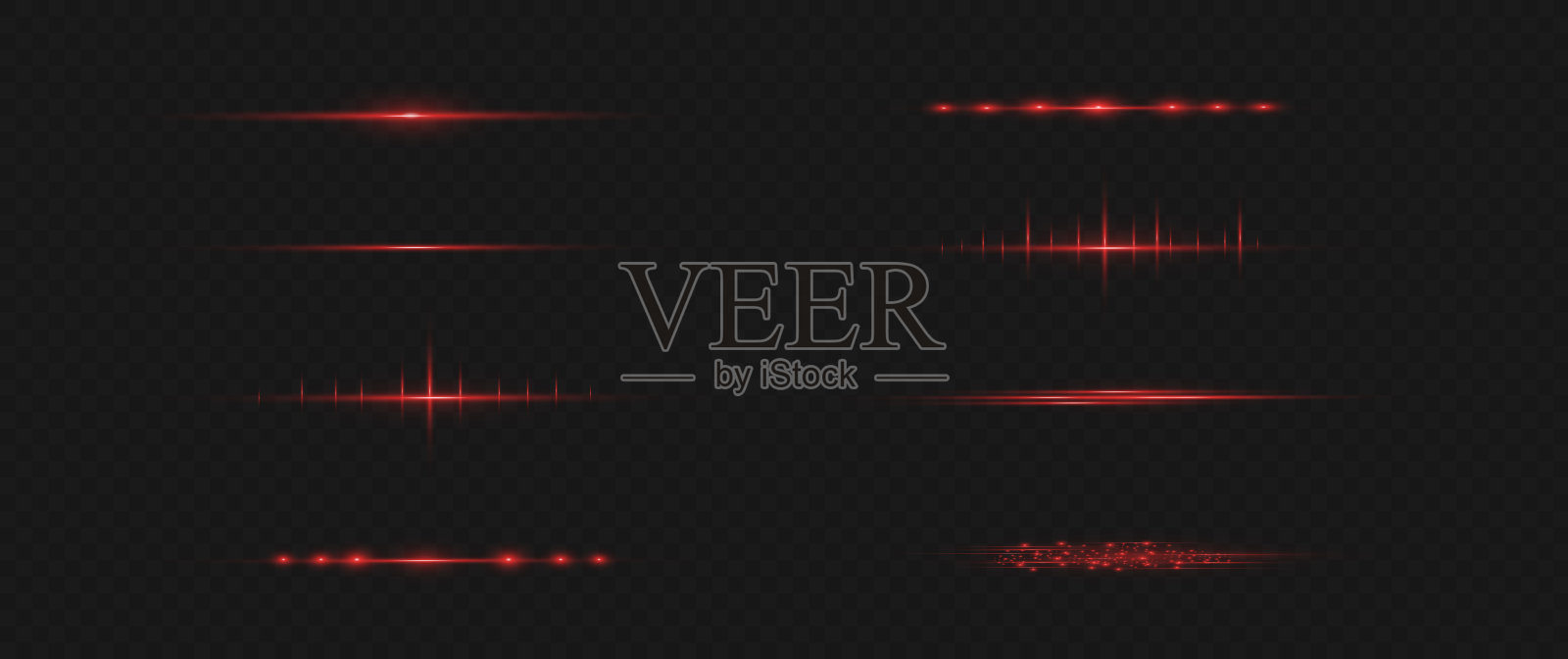 红色的水平线。插画图片素材