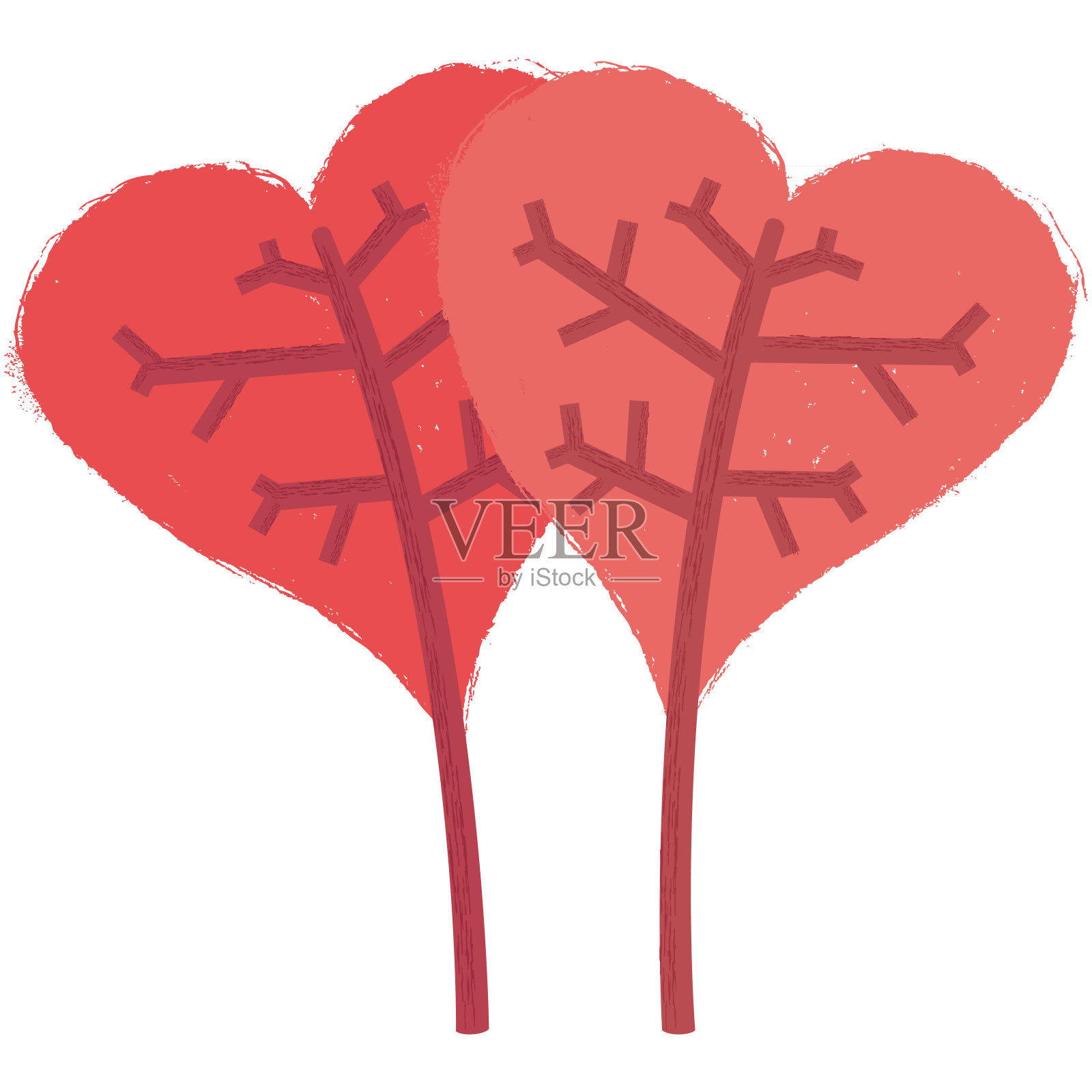 爱树插画图片素材