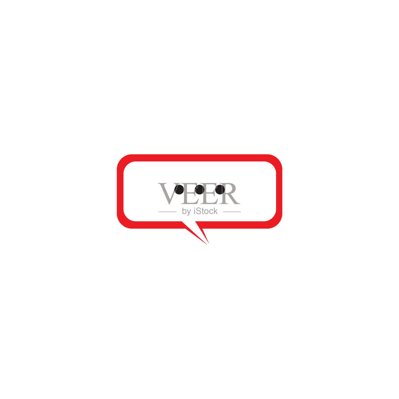 泡泡聊天图标logo设计模板插画图片素材