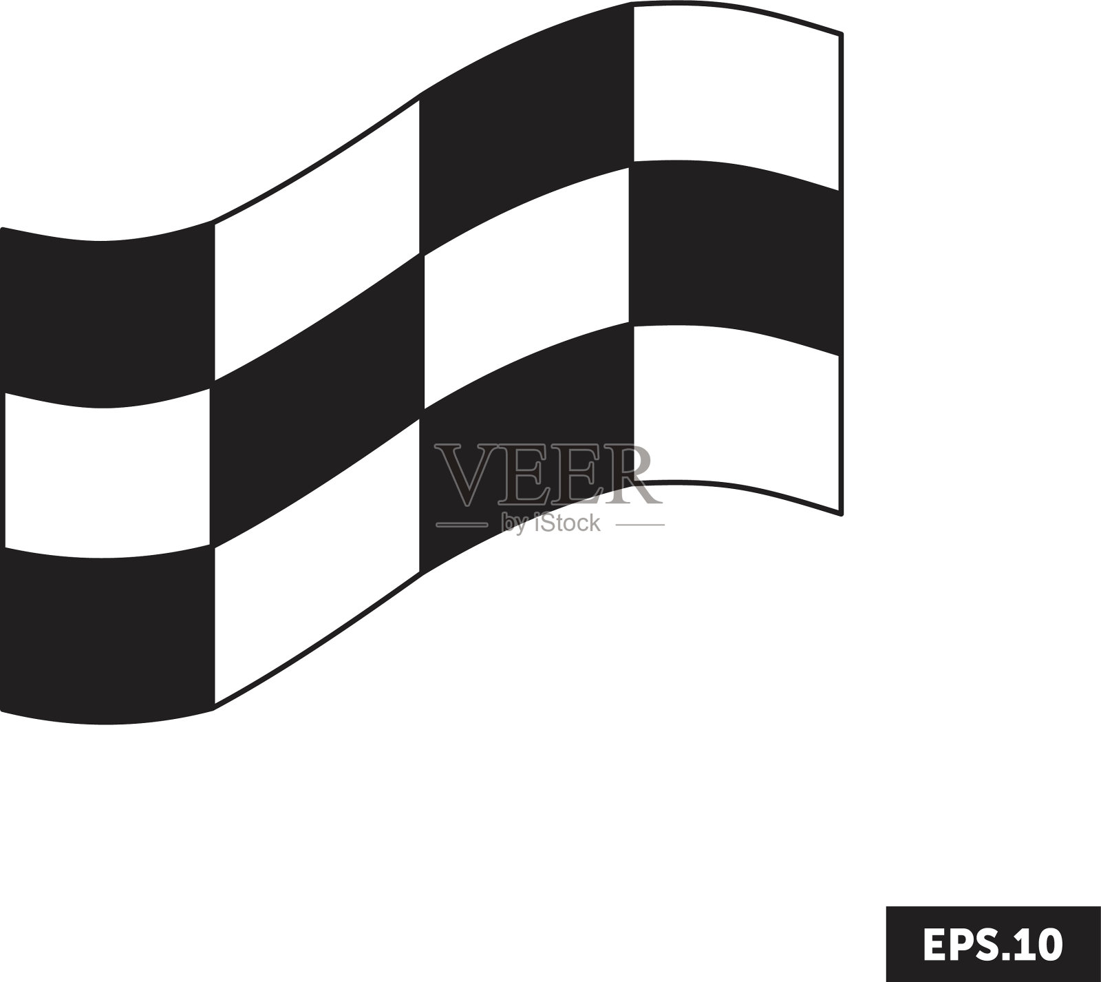 赛车旗图标赛车旗标志插画图片素材