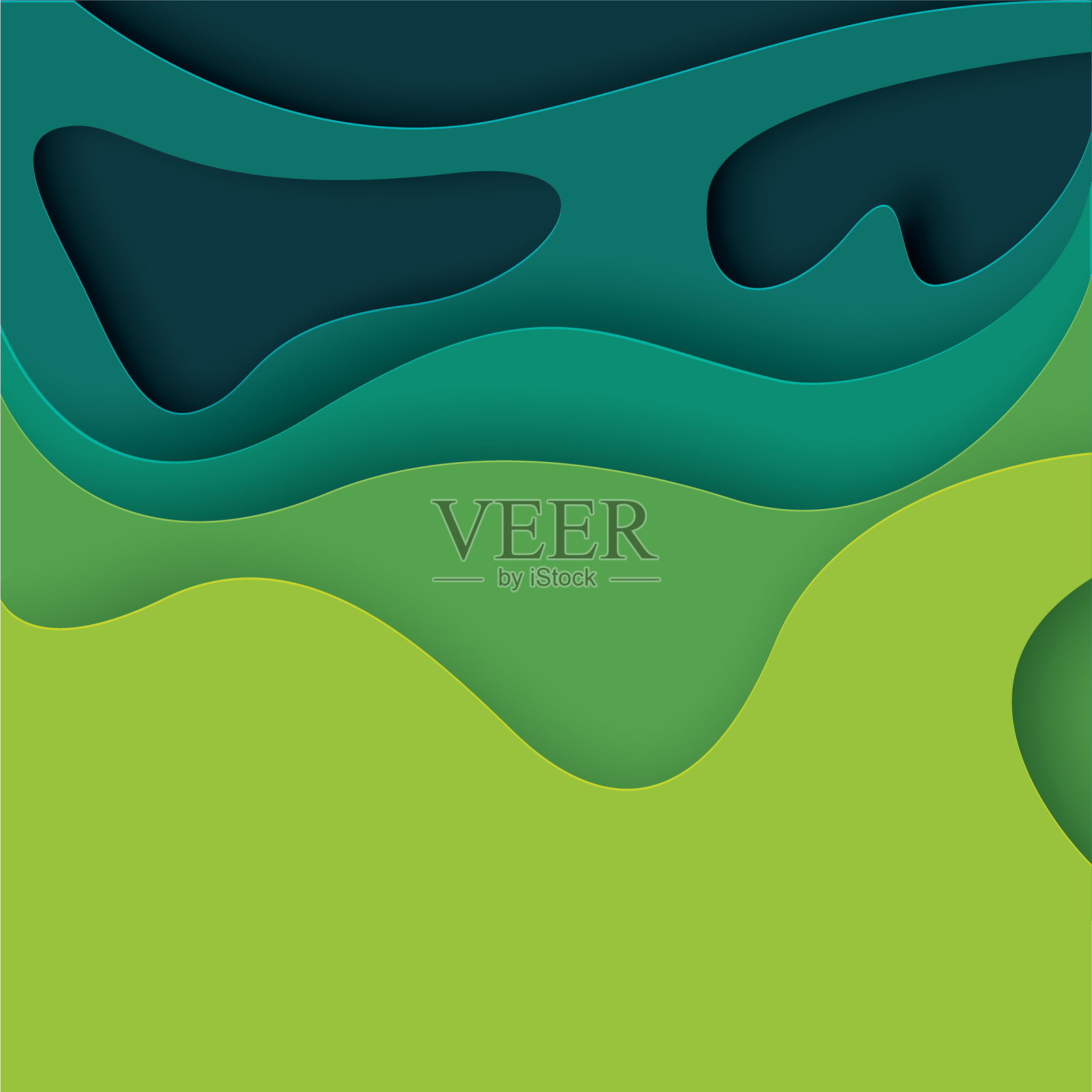 抽象的背景与剪纸设计插画图片素材