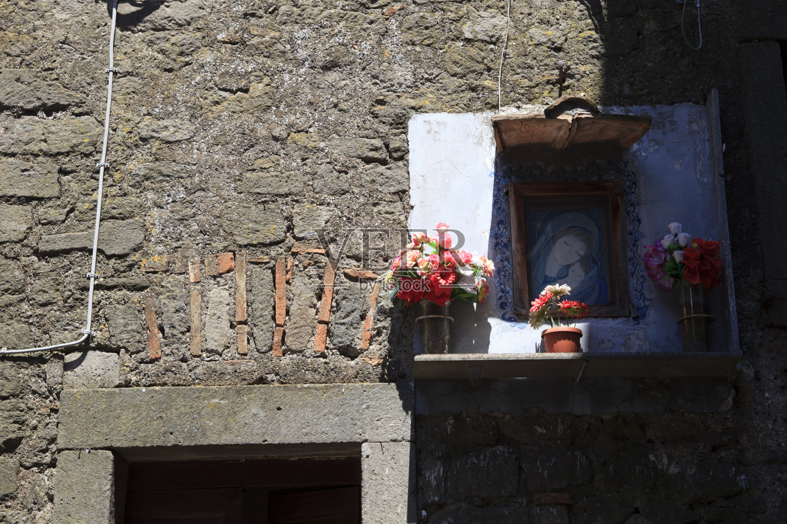 巴纳亚村，维托博，拉齐奥，意大利照片摄影图片