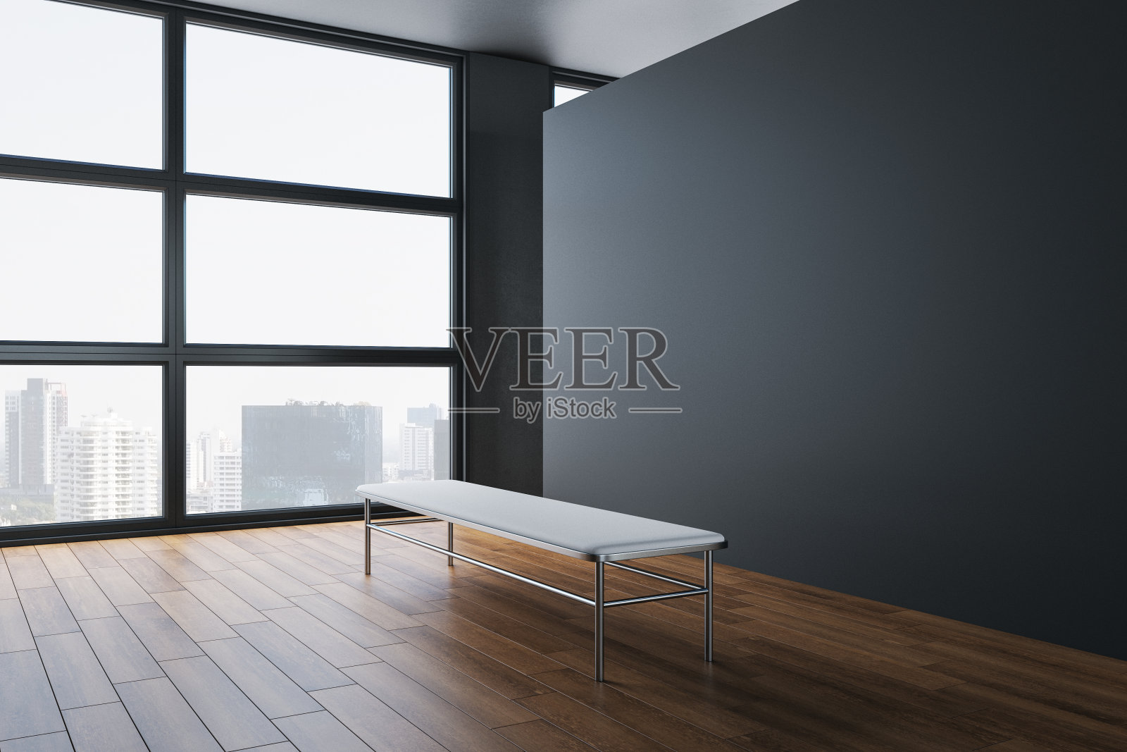 简约的展厅室内设计照片摄影图片