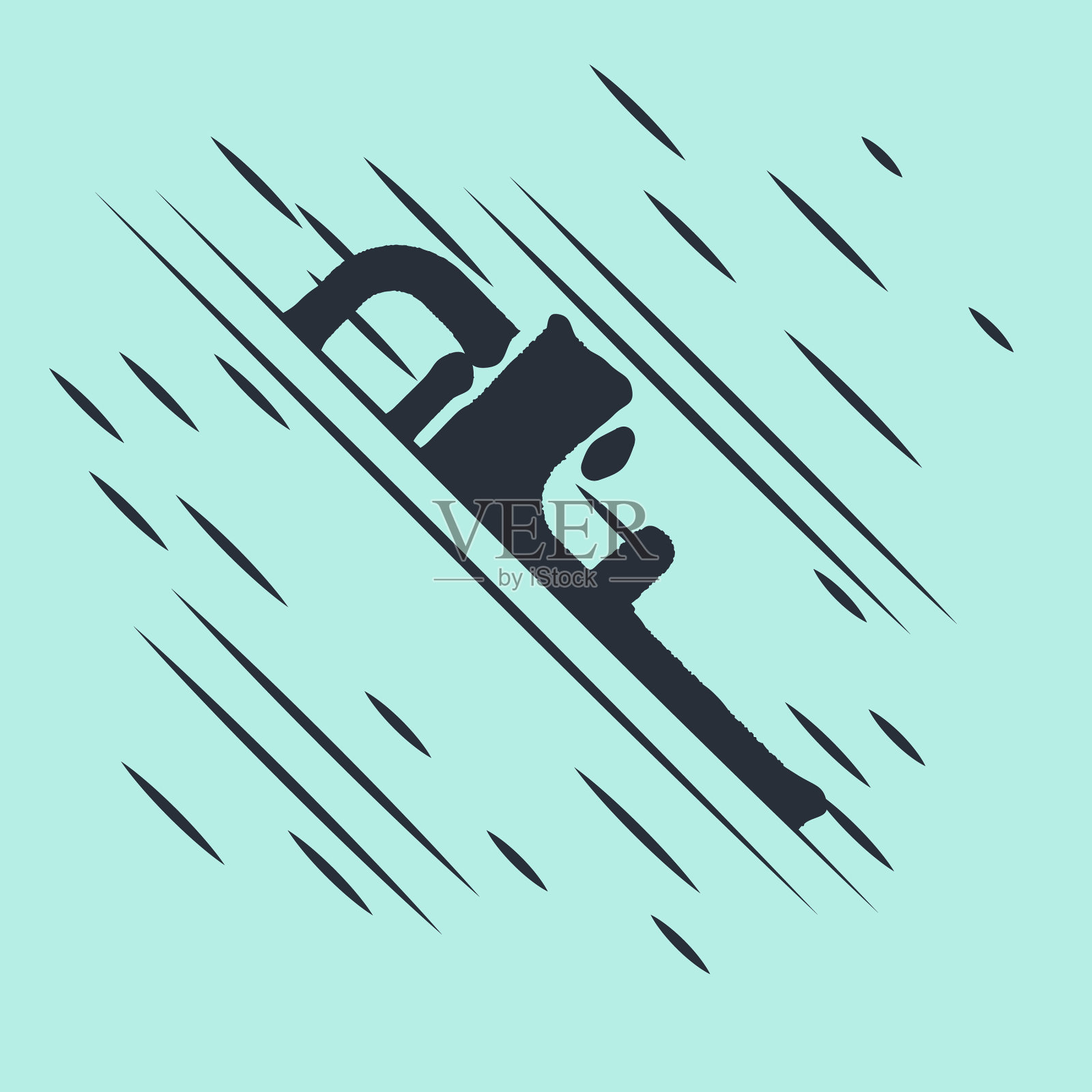 黑管可调扳手图标隔离上插画图片素材