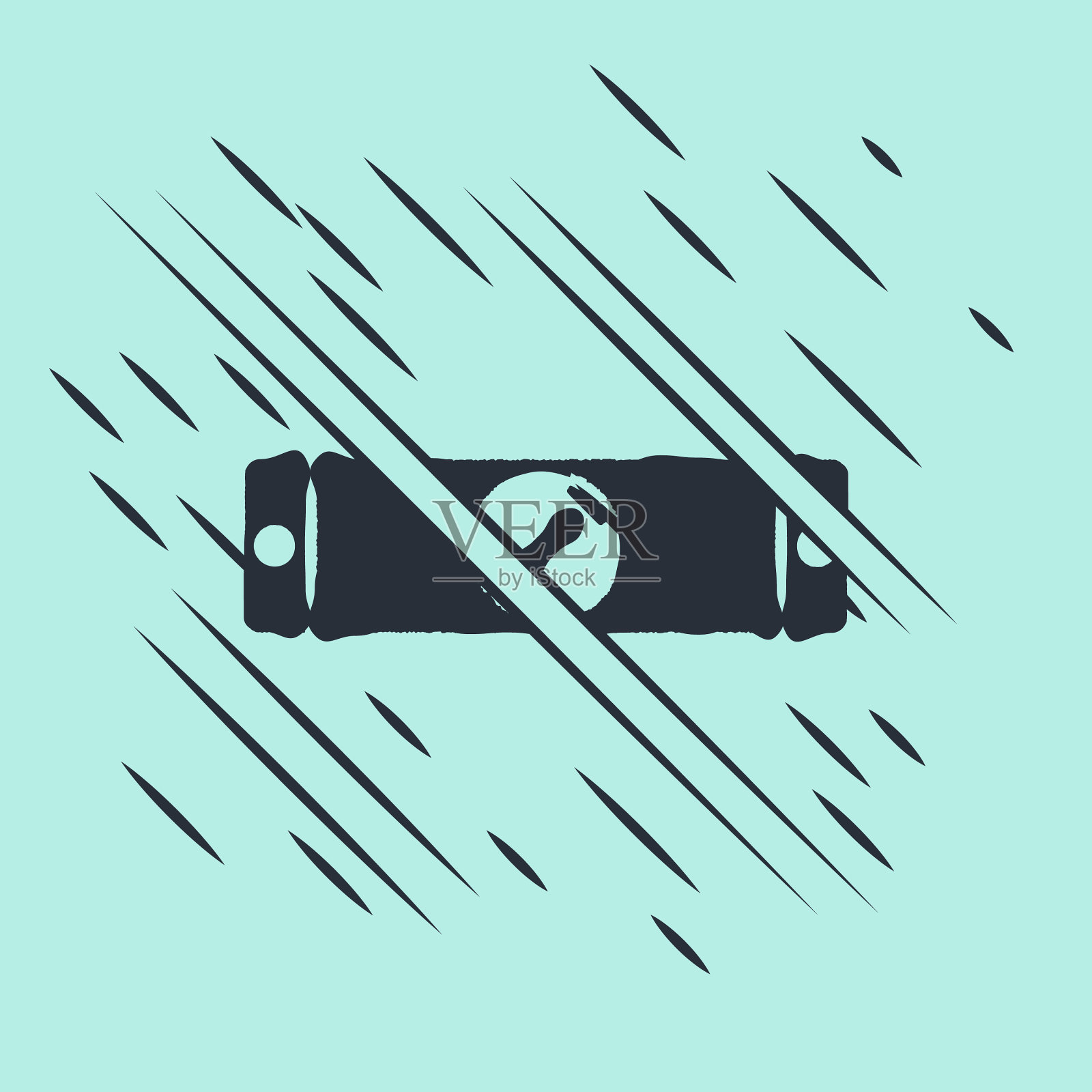 黑色建筑气泡水平图标孤立上插画图片素材