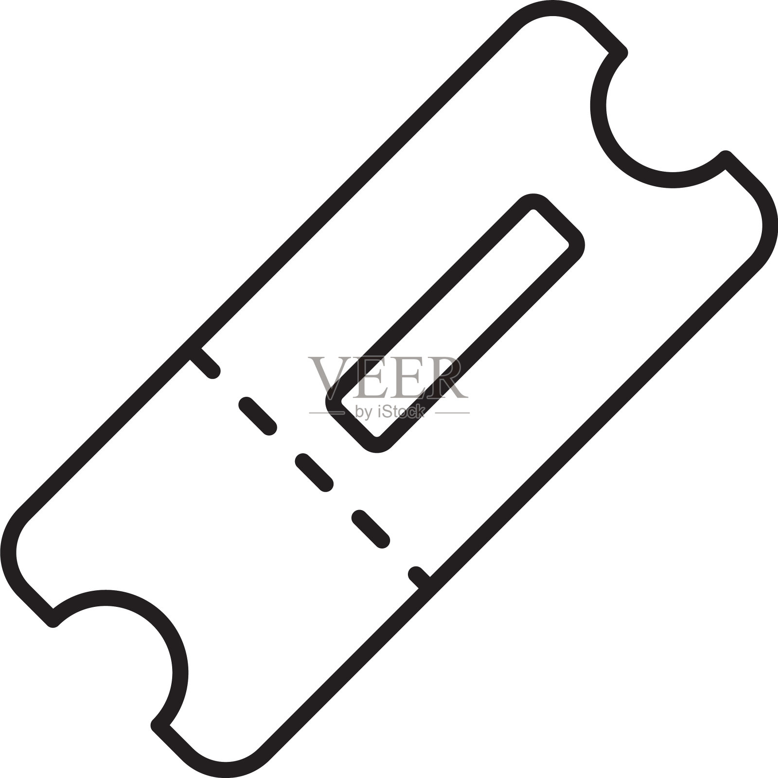 票号平面图形和网页设计插画图片素材